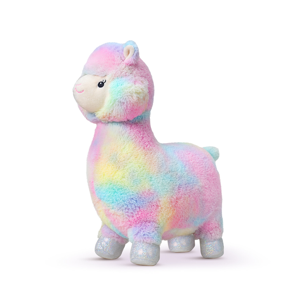 Magic Music Rainbow-hued Alpaca with Remote 14 Inch